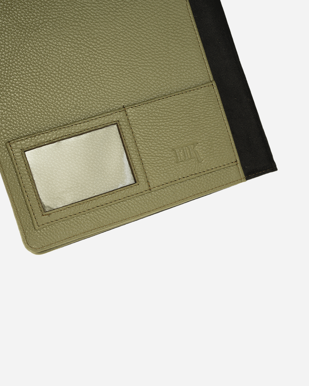 Green A4 Folder - Real Leather