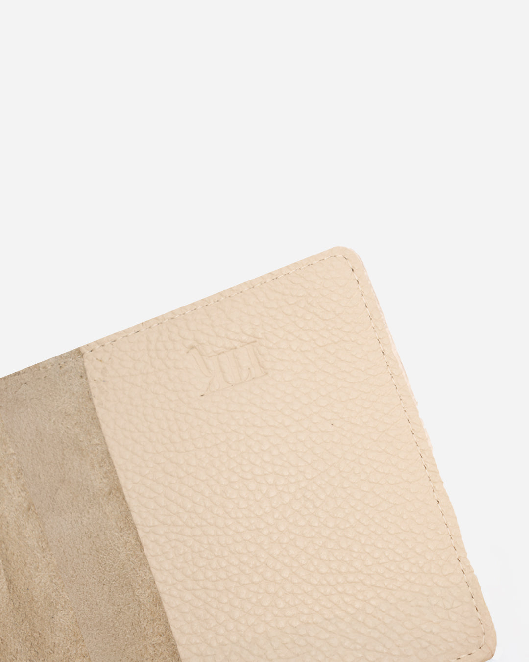 Offwhite Luggage tag & Passport cover (Set) - Real Leather