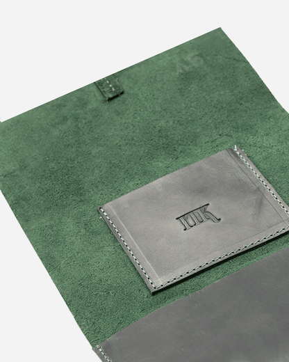 Dark Green Tobacco pouch - Real Leather