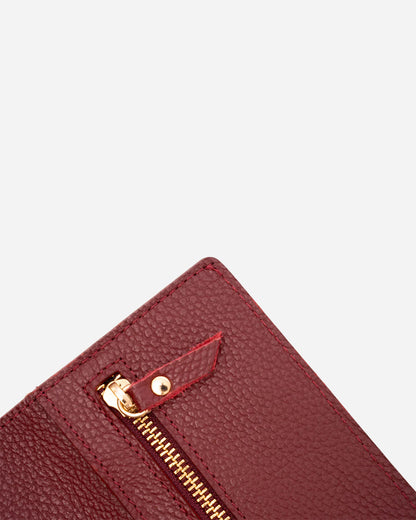Maroon Wallet - Real Leather