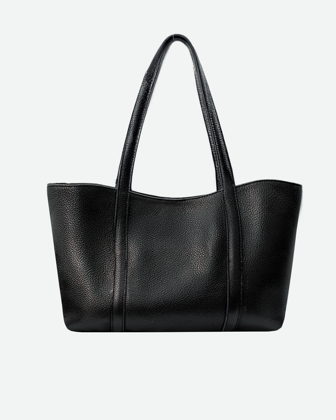 Black Totebag - Real Leather