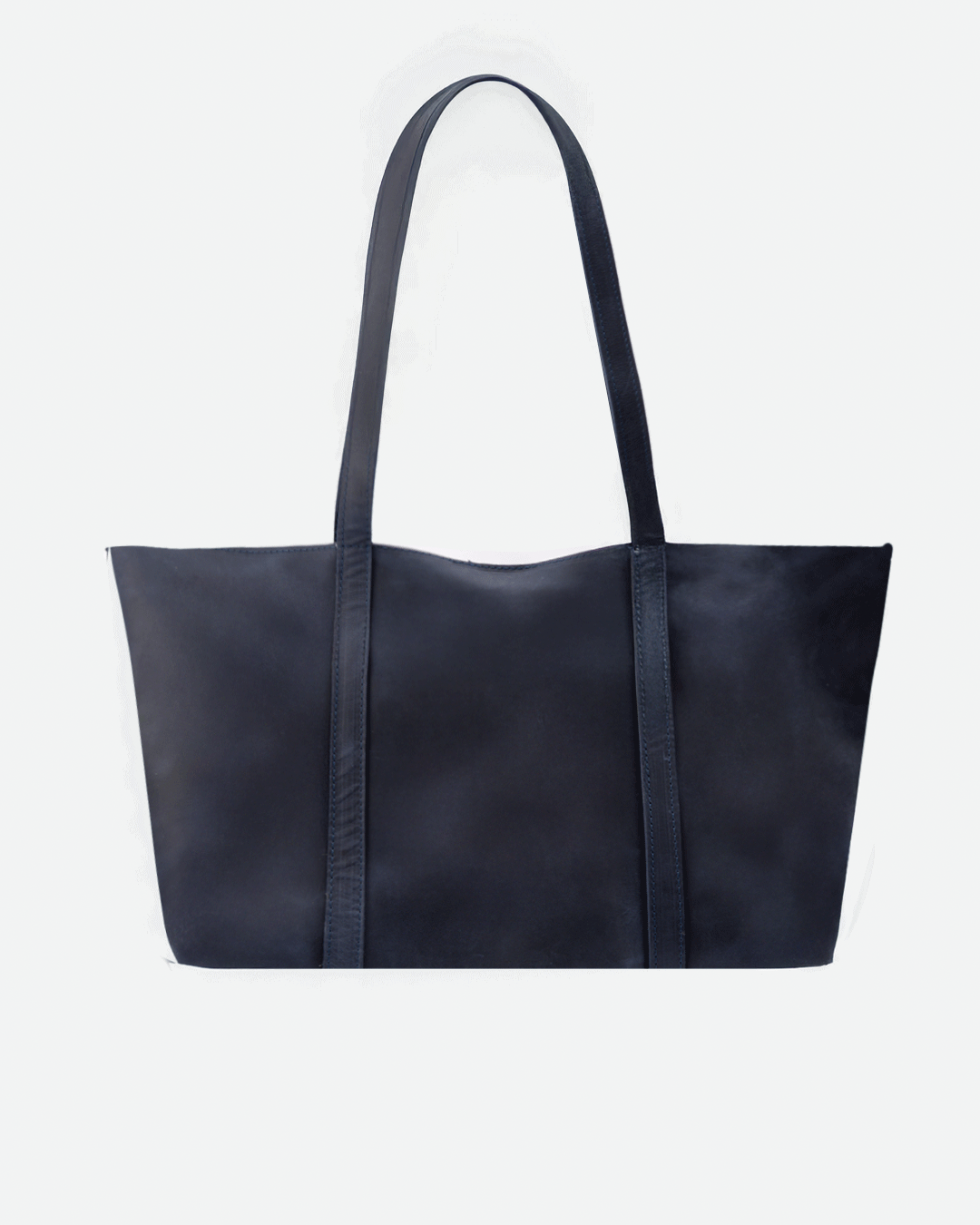 Dark Blue Totebag - Real Leather