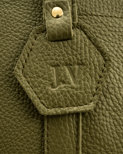 Green Totebag - Real Leather