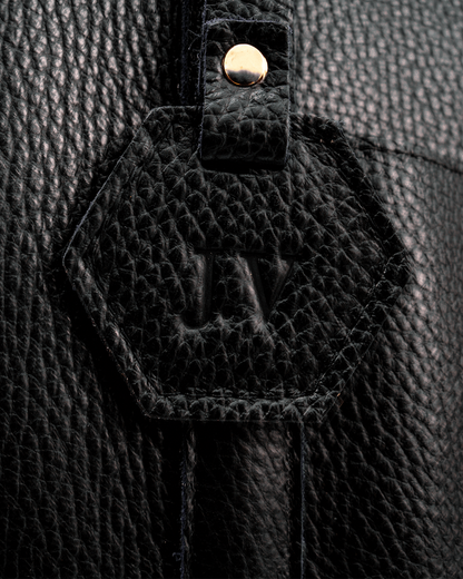Black Totebag - Real Leather