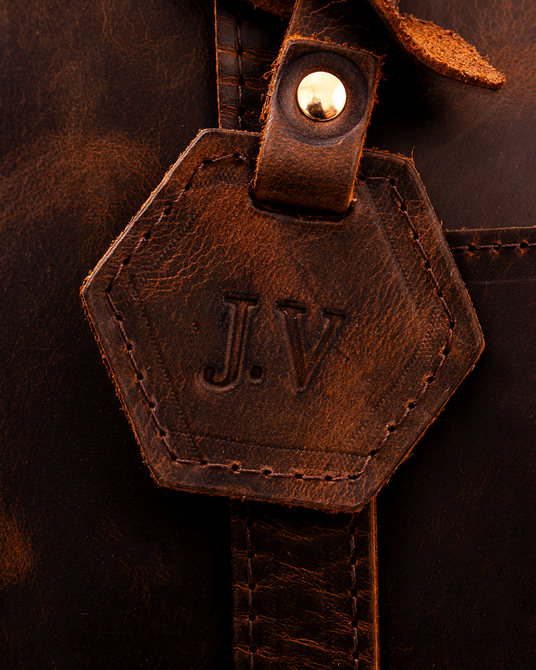 Dark Brown Totebag - Real Leather