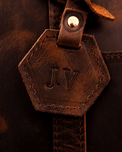 Dark Brown Totebag - Real Leather