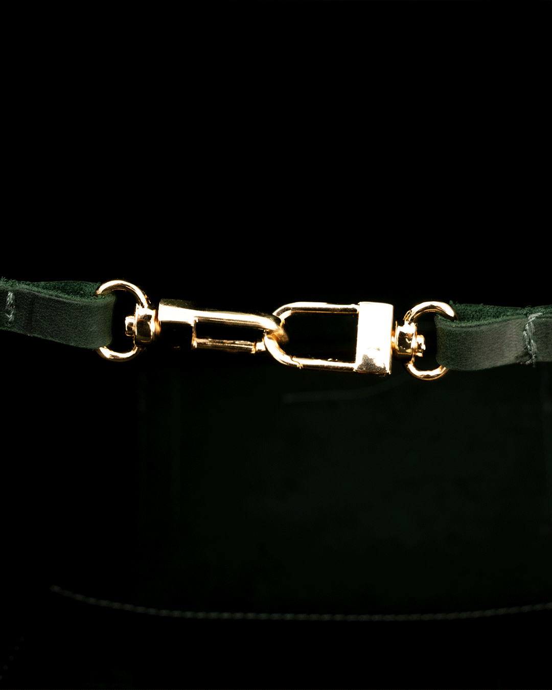 Dark Green Totebag - Real Leather