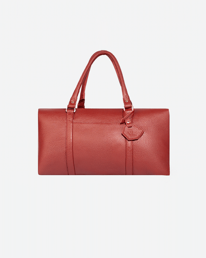 Maroon Dufflebag Small - Real Leather
