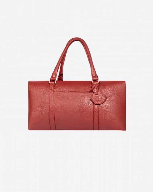 Maroon Dufflebag Small - Real Leather