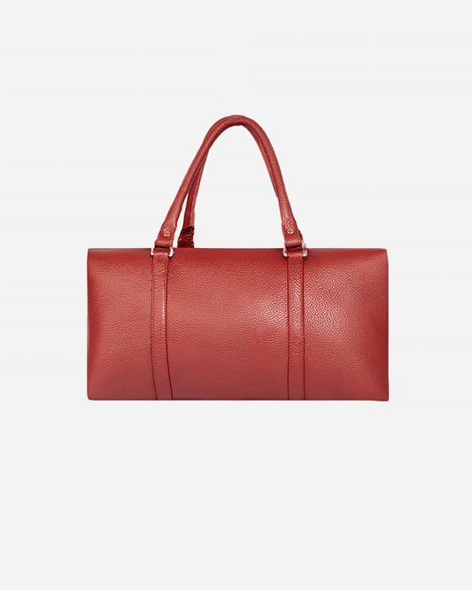 Maroon Dufflebag Small - Real Leather