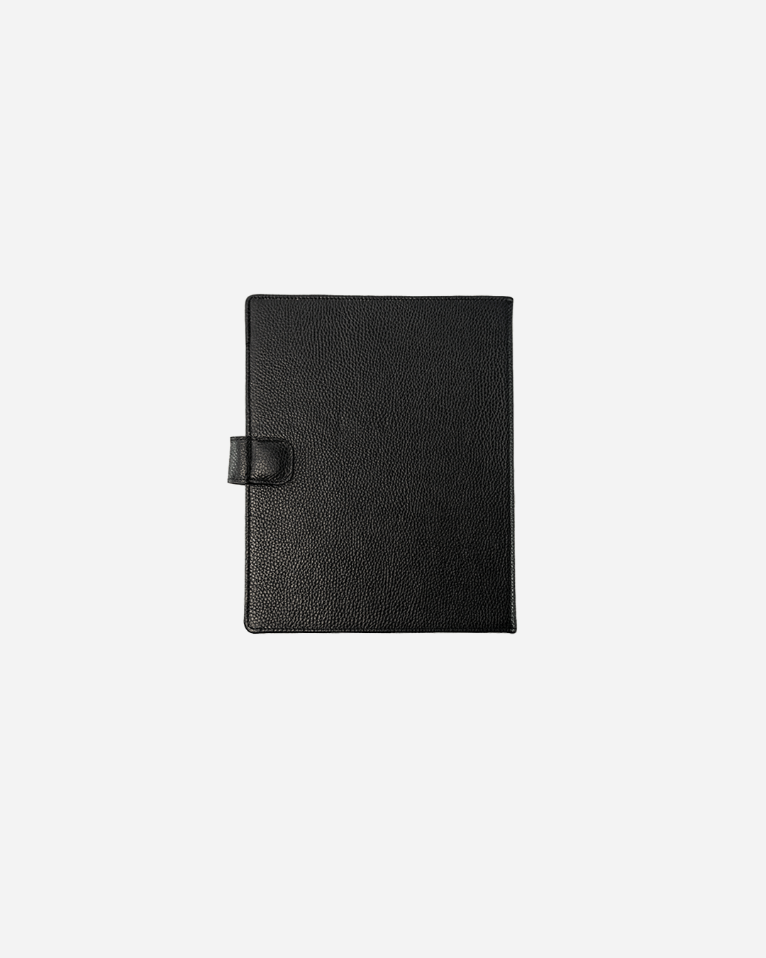 Patterned Black A4 Folder - Real Leather