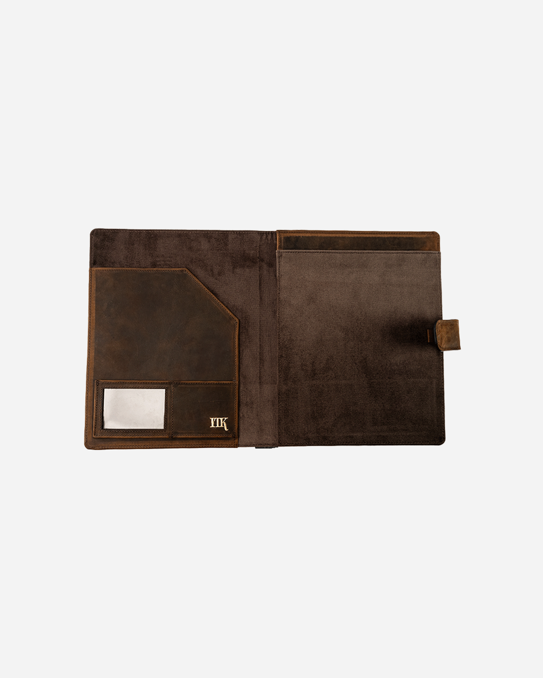 Dark Brown Brown A4 Folder - Real Leather