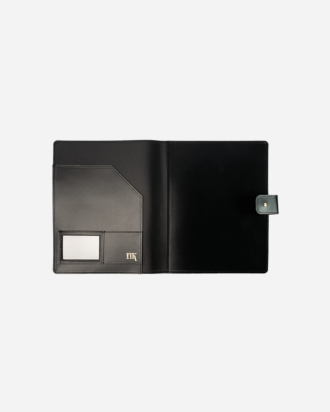 Black A4 Folder - Recycled Leather