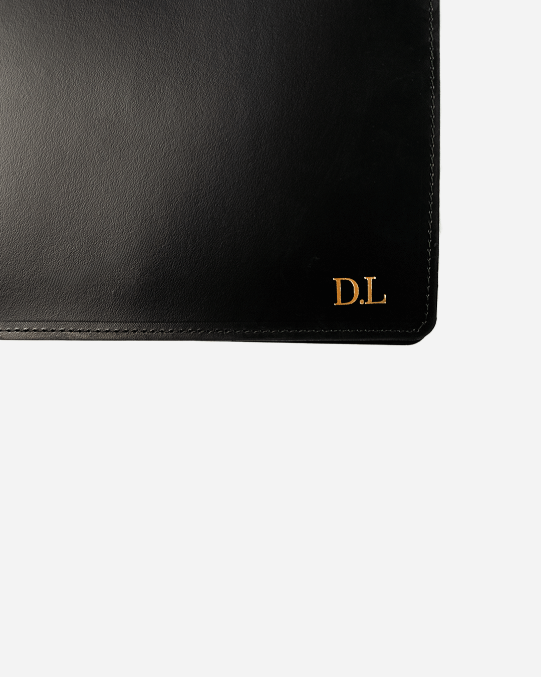 Black A4 Folder - Recycled Leather