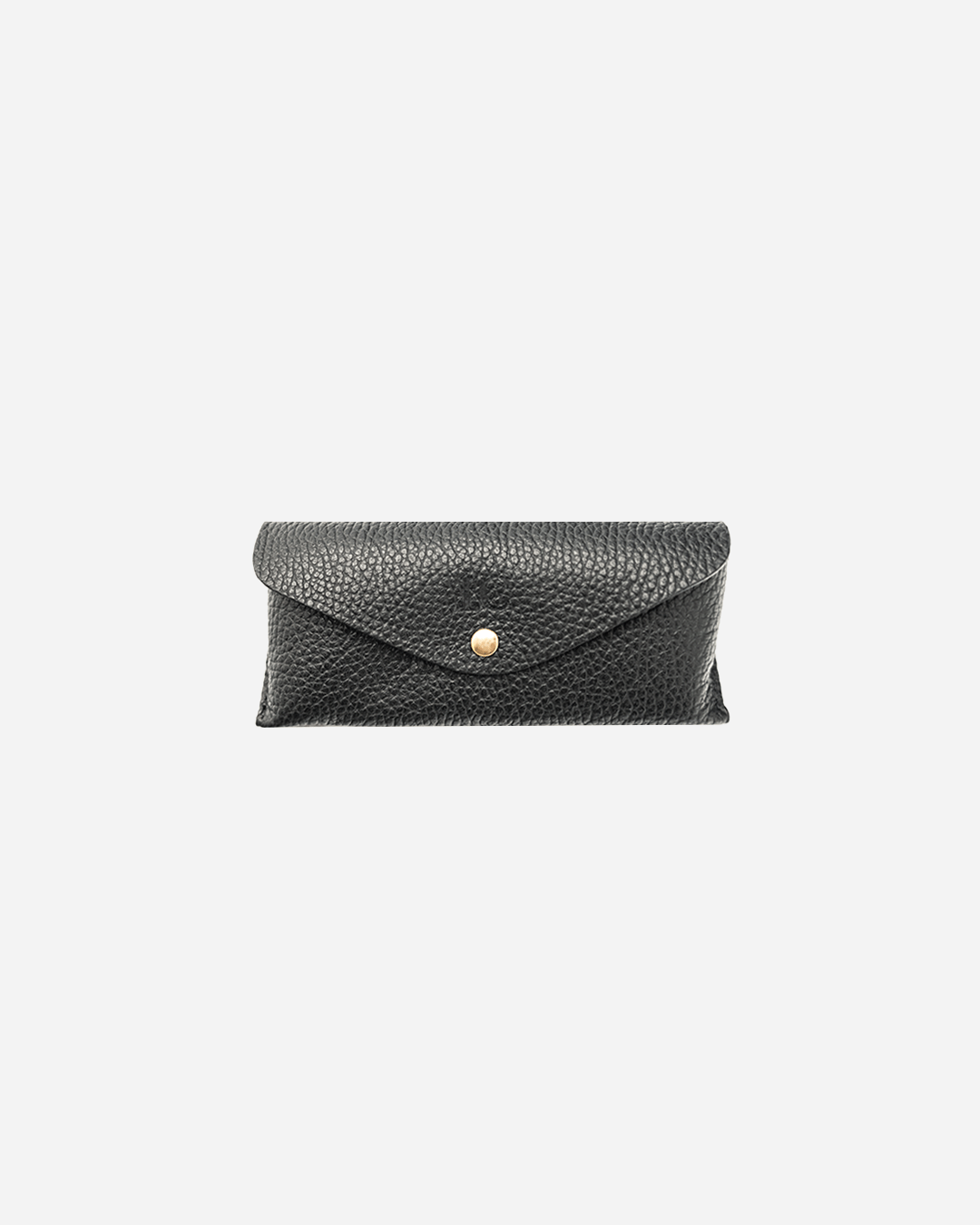 Black Sunglasses Pouch & Zip Card Holder & Medium Zipper Pouch (Set) - Real Leather