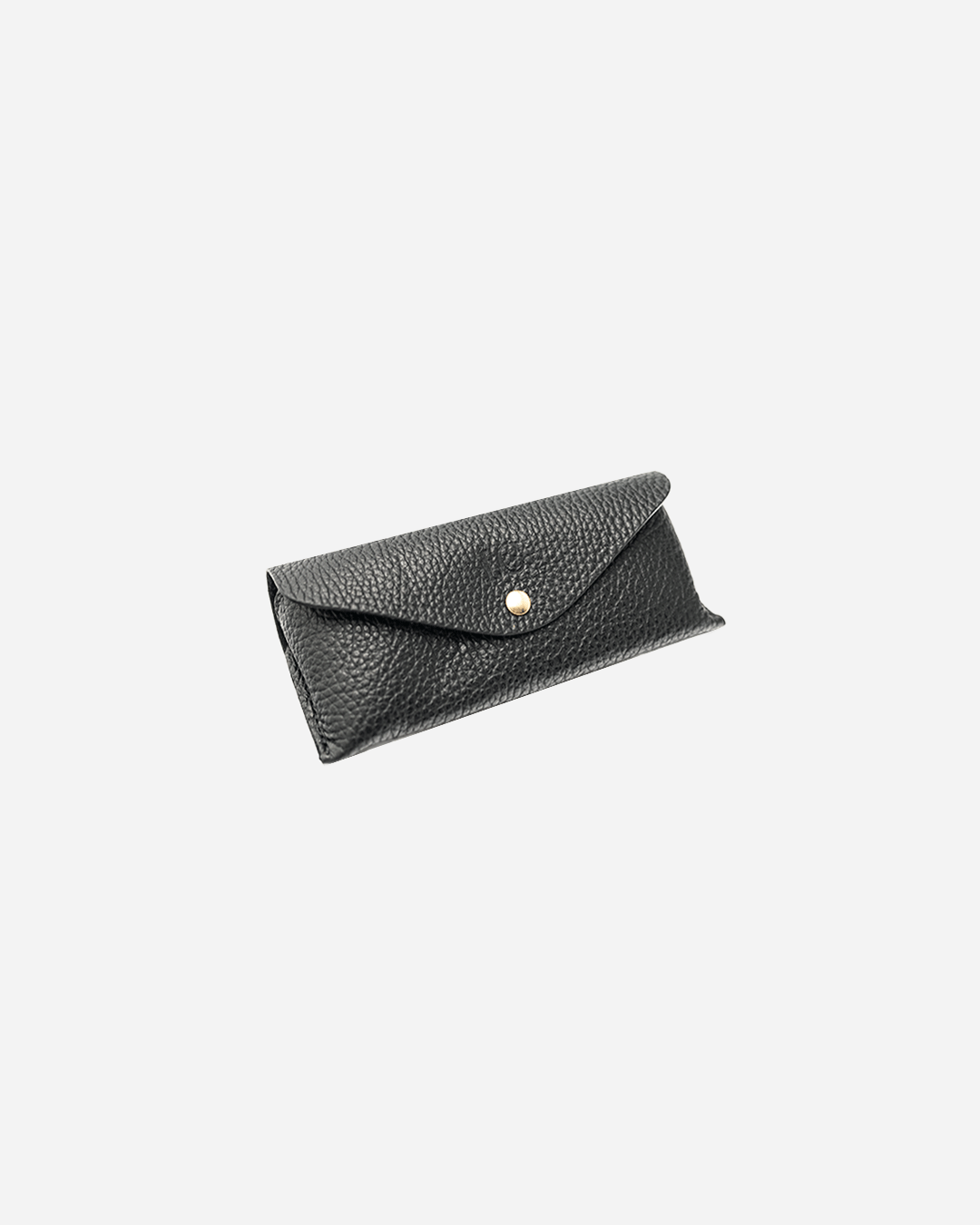 Black Sunglasses Pouch & Zip Card Holder & Medium Zipper Pouch (Set) - Real Leather