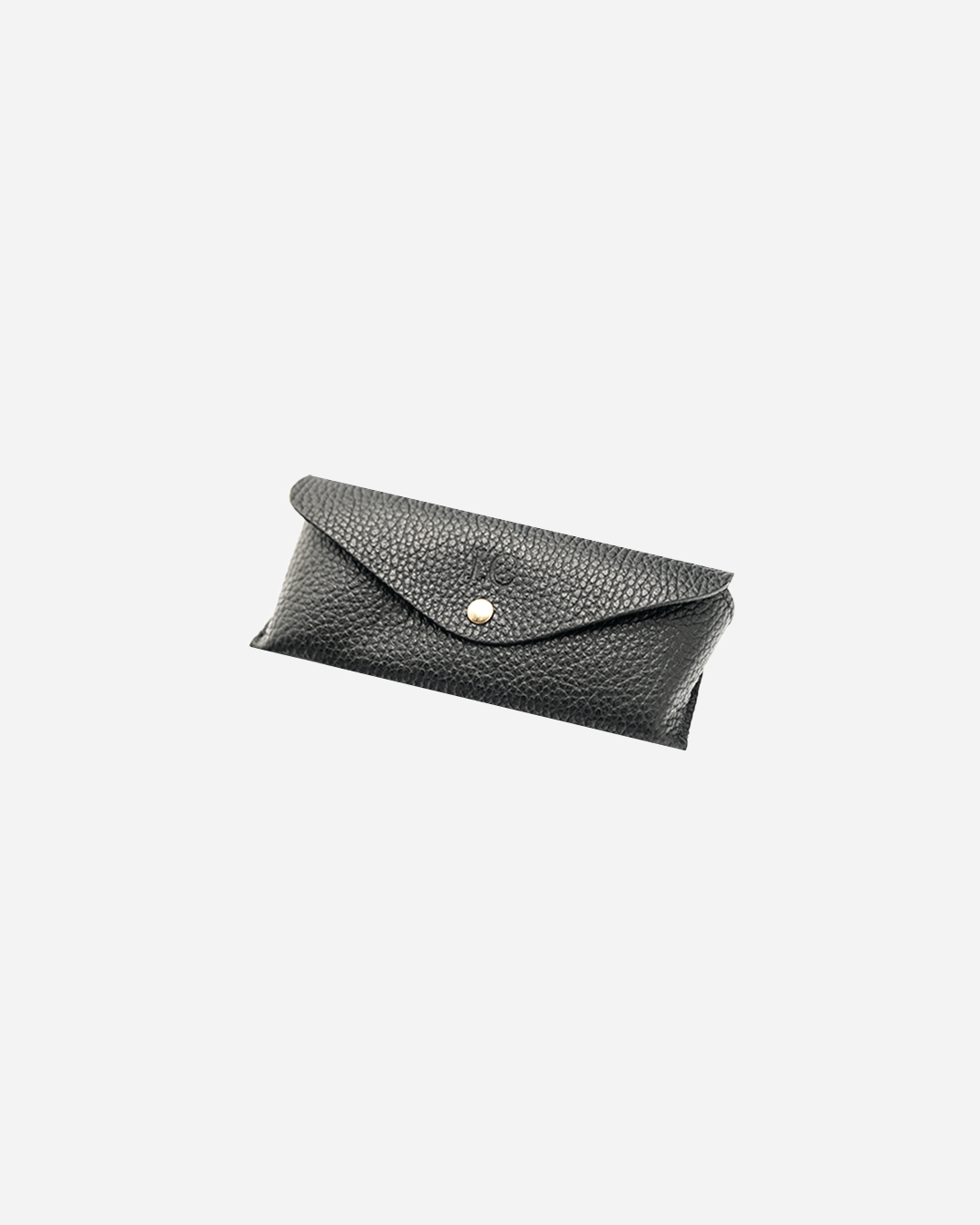 Black Sunglasses Pouch & Zip Card Holder & Medium Zipper Pouch (Set) - Real Leather