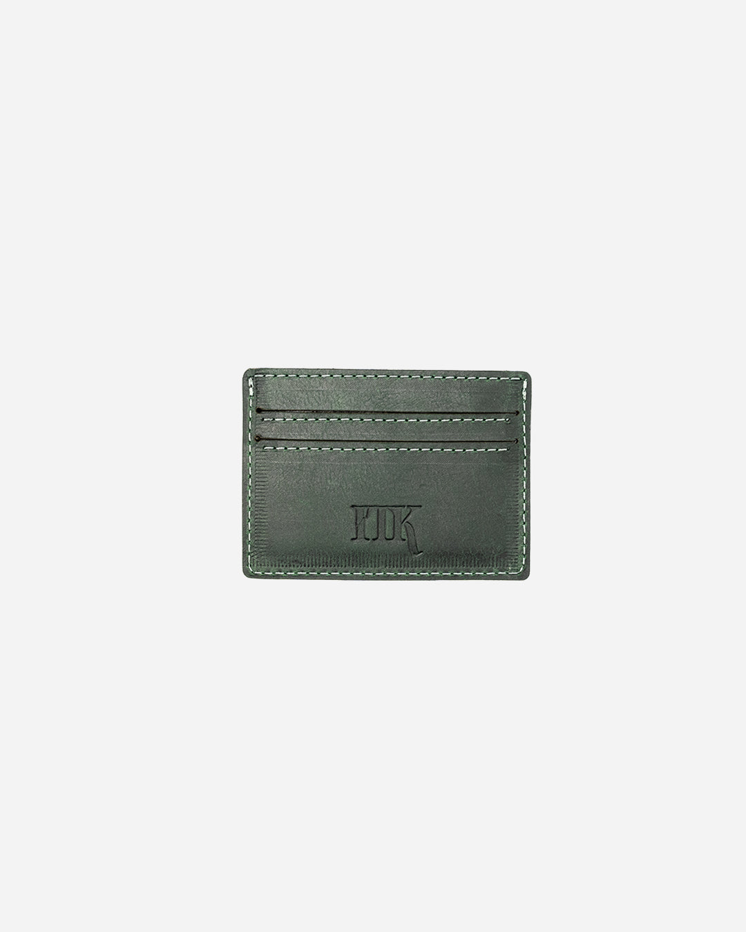 Dark Green Keychain & Cardholder & Luggage tag & Passport Cover (Set) - Real Leather
