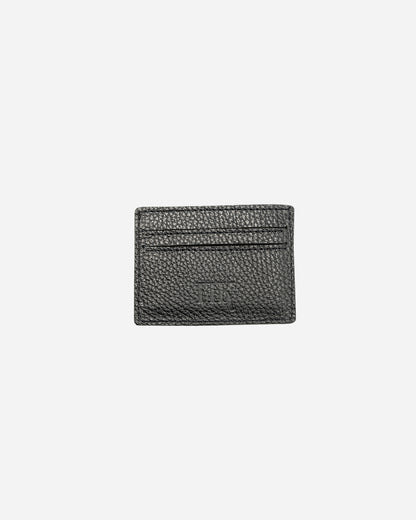 Black Keychain & Cardholder (Set) - Real Leather