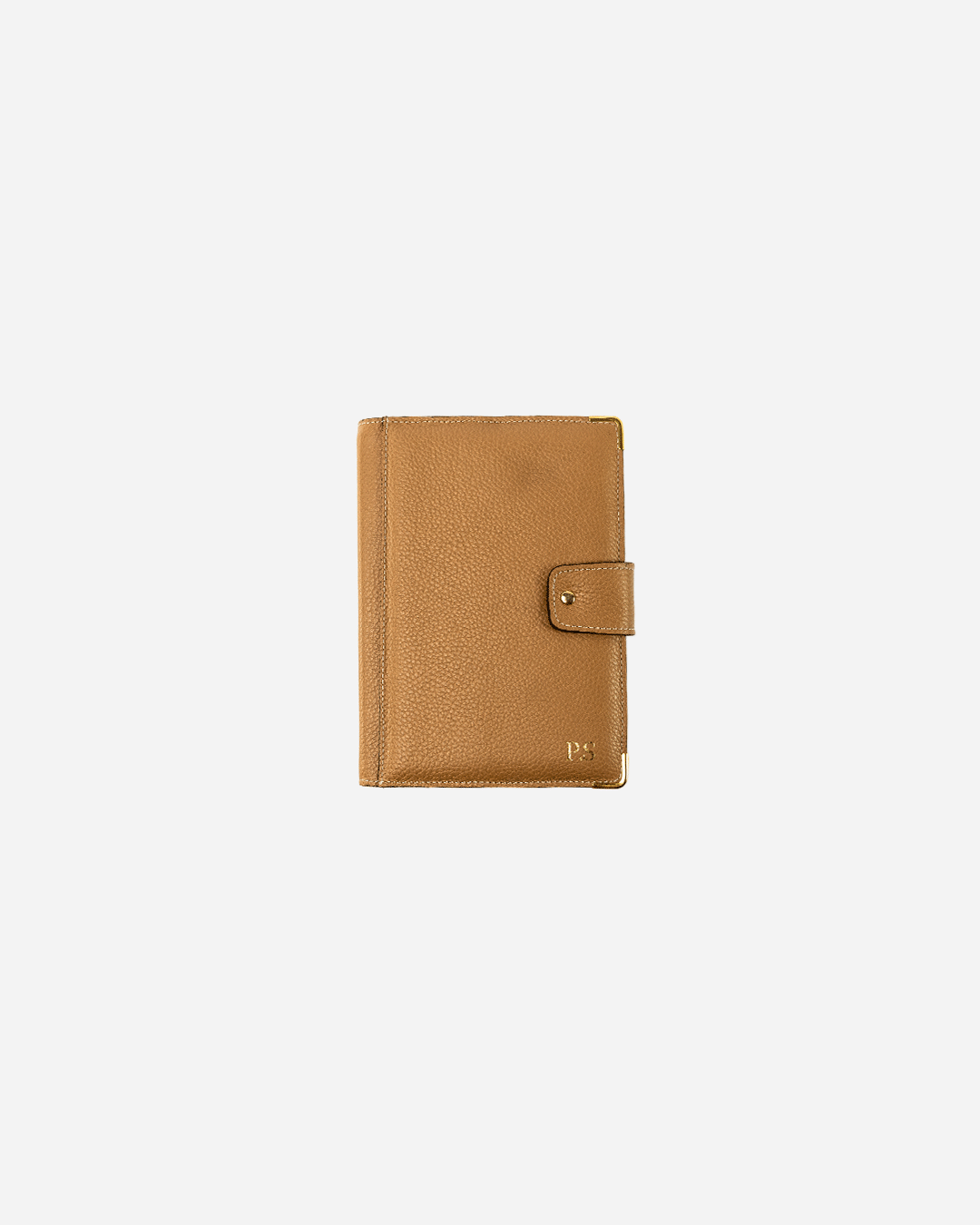 Beige Bookmark & Pencil case & Diary Cover (Set) - Real Leather