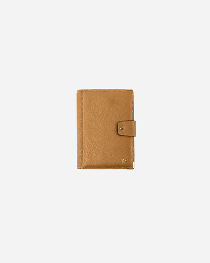 Beige Bookmark & Pencil case & Diary Cover (Set) - Real Leather