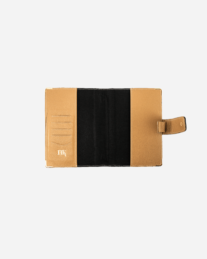 Beige Bookmark & Pencil case & Diary Cover (Set) - Real Leather