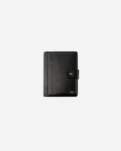 Black Bookmark & Pencil case & Diary Cover (Set) - Real Leather