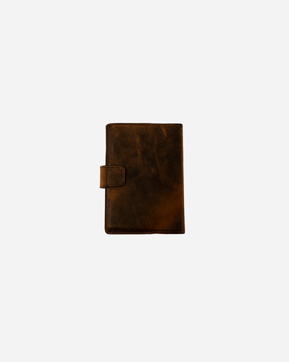 Dark Brown Bookmark & Pencil case & Diary Cover (Set) - Real Leather
