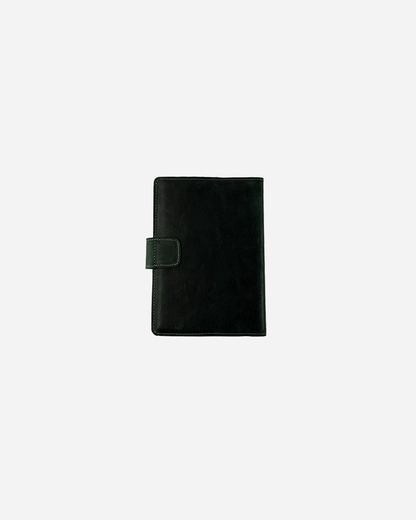 Dark Green Bookmark & Pencil case & Diary Cover (Set) - Real Leather