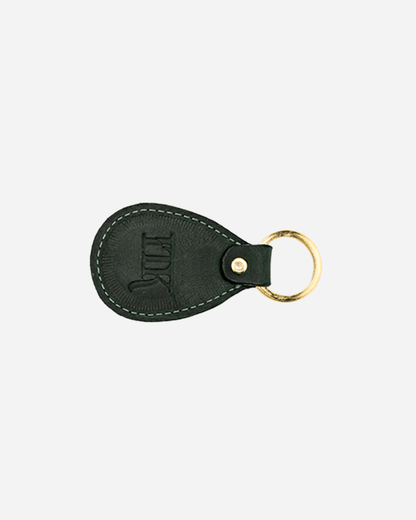 Dark Green Keychain & Cardholder & Luggage tag & Passport Cover (Set) - Real Leather