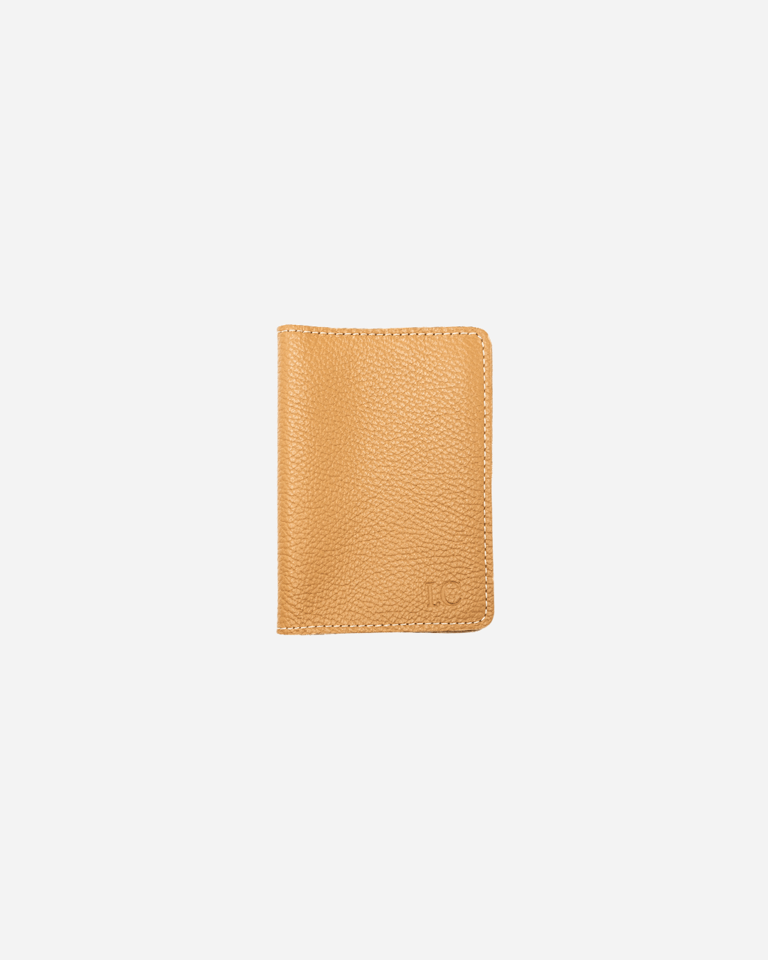 Beige Keychain & Cardholder & Luggage tag & Passport Cover (Set) - Real Leather