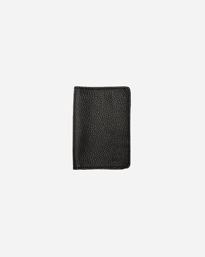 Black Keychain & Cardholder & Luggage tag & Passport Cover (Set) - Real Leather