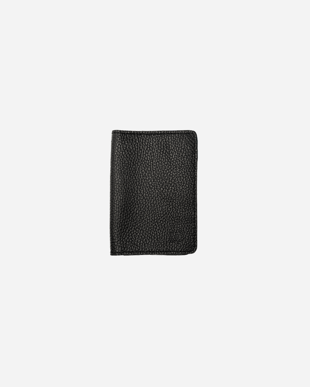 Black Luggage tag & Passport cover (Set) - Real Leather