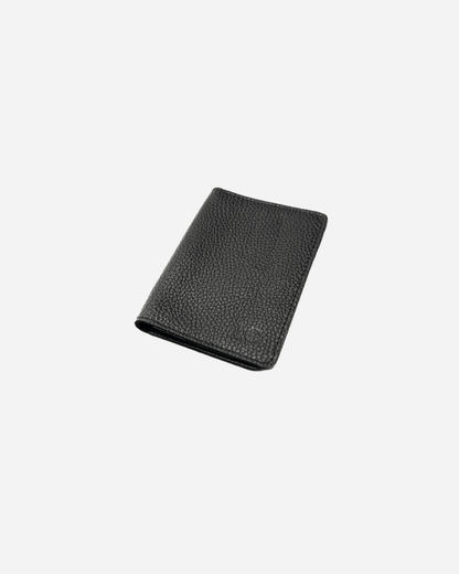 Black Keychain & Cardholder & Luggage tag & Passport Cover (Set) - Real Leather
