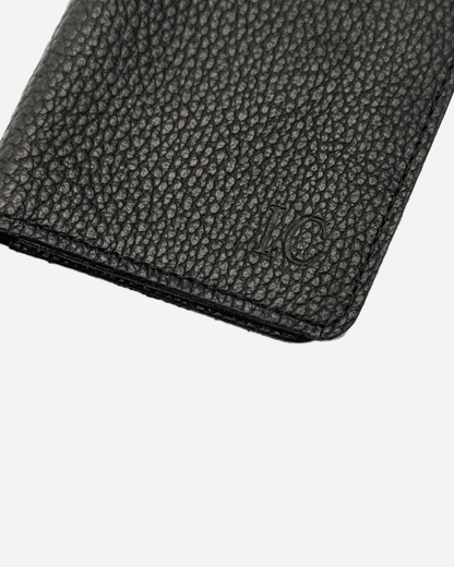 Black Keychain & Cardholder & Luggage tag & Passport Cover (Set) - Real Leather