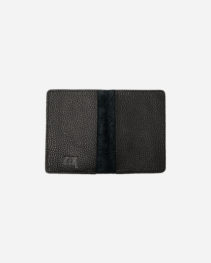 Black Keychain & Cardholder & Luggage tag & Passport Cover (Set) - Real Leather