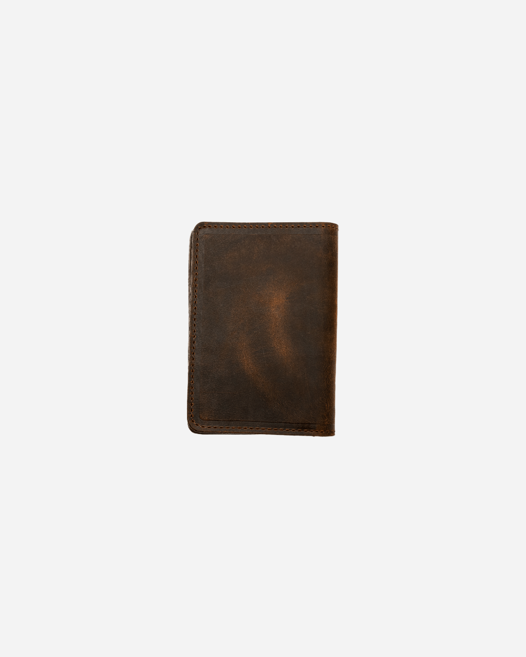 Dark Brown Luggage tag & Passport cover (Set) - Real Leather