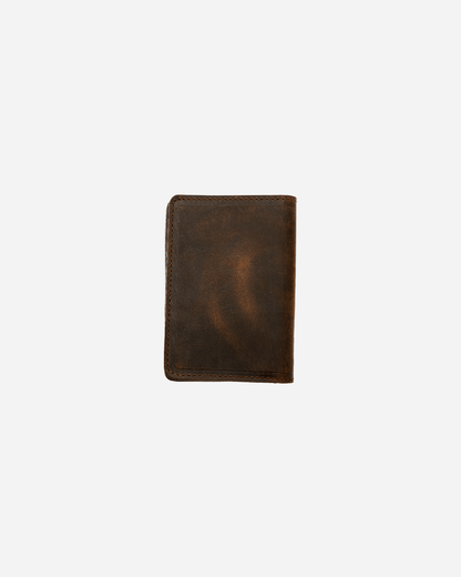 Dark Brown Luggage tag & Passport cover (Set) - Real Leather