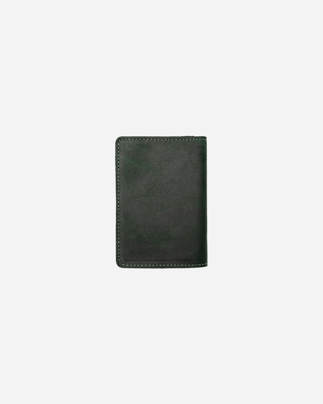 Dark Green Luggage tag & Passport cover (Set) - Real Leather
