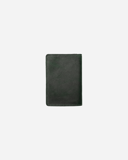 Dark Green Luggage tag & Passport cover (Set) - Real Leather