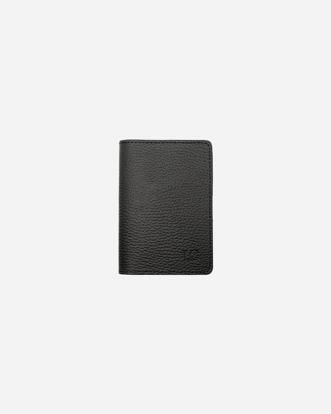 Black Passport Cover - Recycled Leather