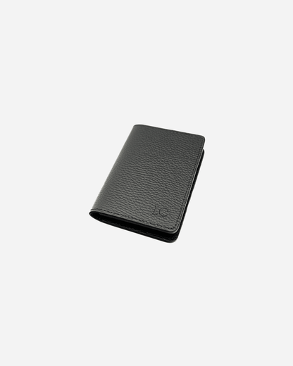 Black Passport Cover - Recycled Leather