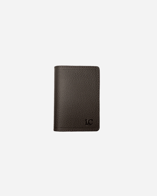 Dark Brown Passport Cover - Recycled Leather