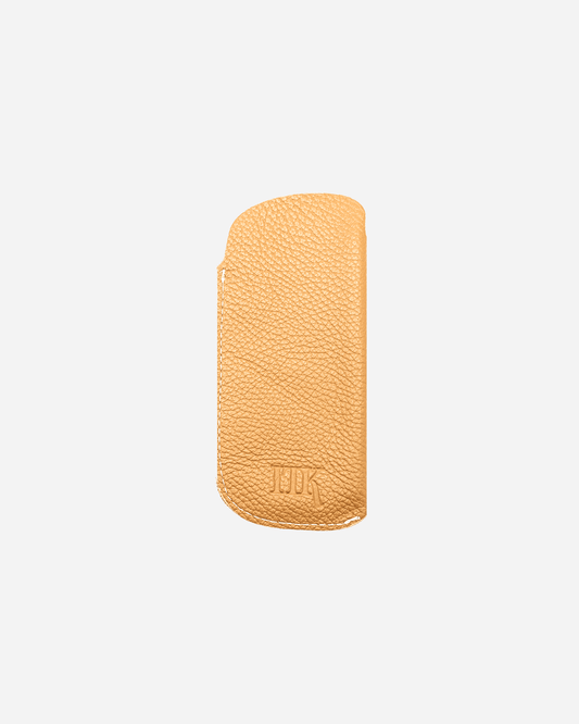 Beige Sunglasses Sleeve - Real Leather