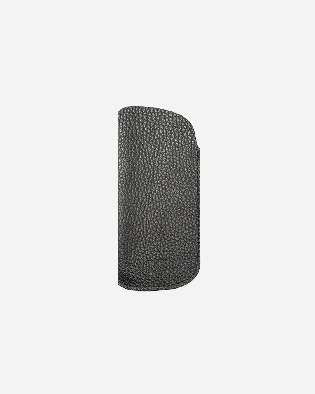 Black Patterned Sunglasses Sleeve - Real Leather